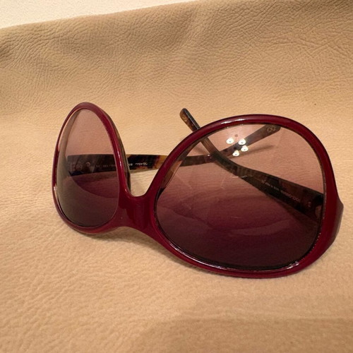 Dolce & Gabbana women's vintage sunglasses used, burgundy frame