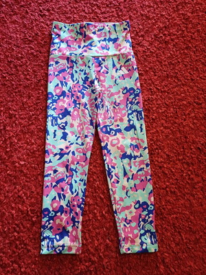 Adidas G TR-ES AOP Tights kids training leggings like new, multicolor, 6-7 years, 116 cm