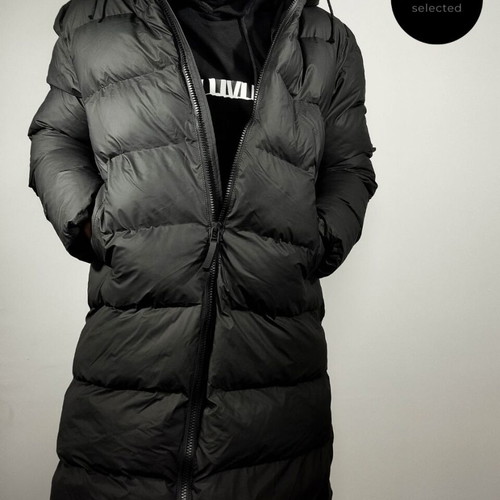 Rains Alta Long Puffer Jacket new, size L, black