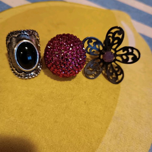 Handmade vintage rings and bracelet, new