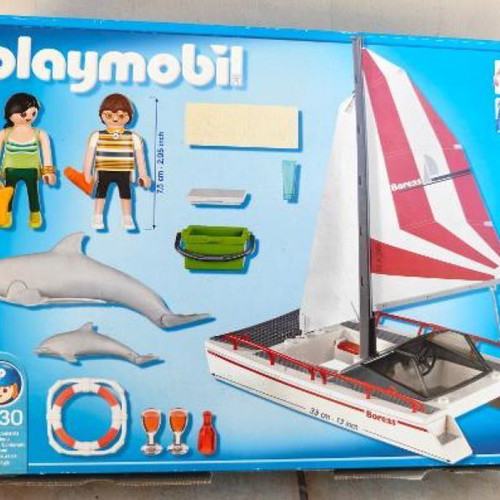 Playmobil 5130 Summer Fun Catamaran with Dolphins like new