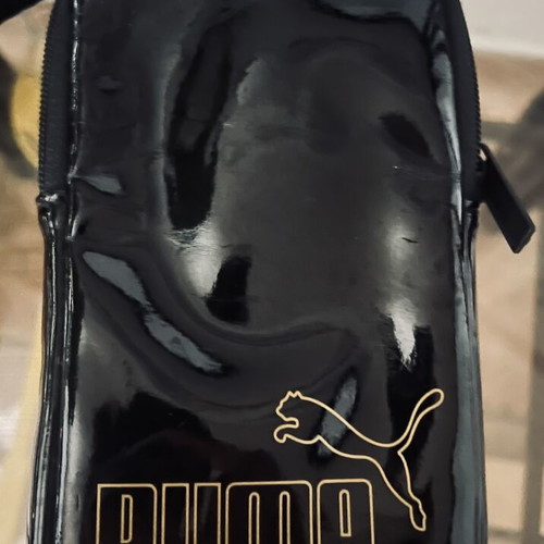 Puma Core Up Sling Bag, black glossy, adjustable strap