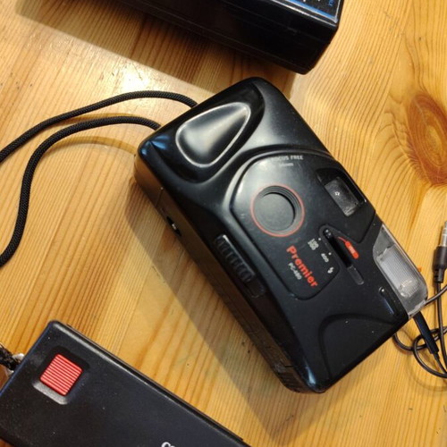 Two cameras used with walkman gift