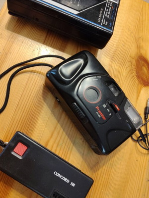 Two cameras used with walkman gift