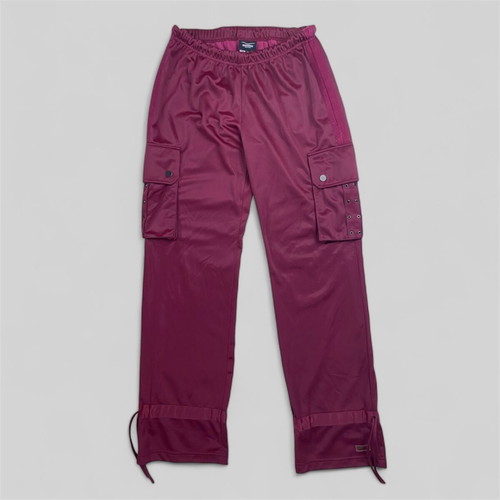 Y2K satin burgundy Venice Beach jumpsuit like new XS/S