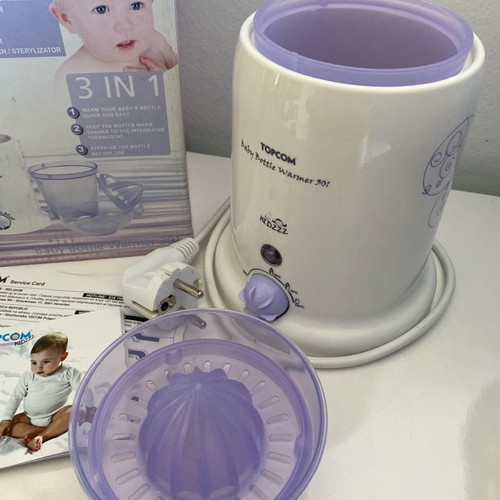 Topcom baby bottle sterilizer used 3 in 1 with warmer and juicer