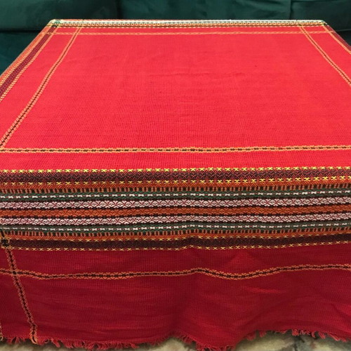 Bulgarian table cloth vintage, used, approx 1.50x1.60 m