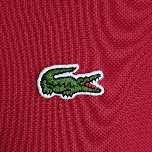Lacoste T-shirt 3XL new, dark burgundy, cotton piqué