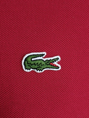 Lacoste T-shirt 3XL new, dark burgundy, cotton piqué