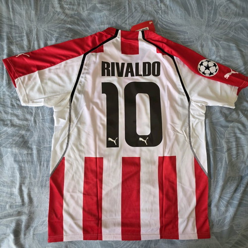 Φανέλα Ολυμπιακού Rivaldo σεζόν 2005-06 καινούργια, γνήσια, μέγεθος XL