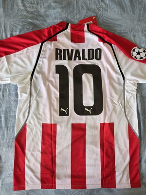 Φανέλα Ολυμπιακού Rivaldo σεζόν 2005-06 καινούργια, γνήσια, μέγεθος XL