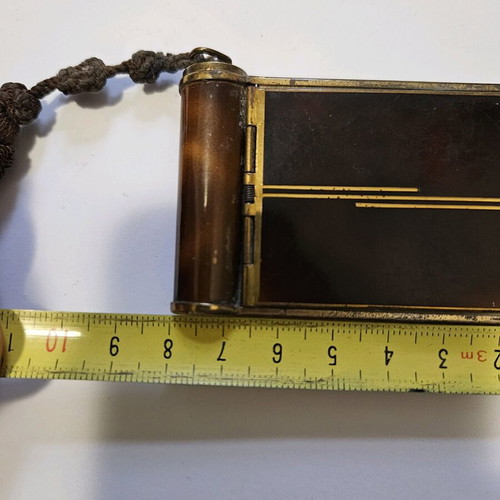Vintage Art Deco Compact and Lipstick used personal item