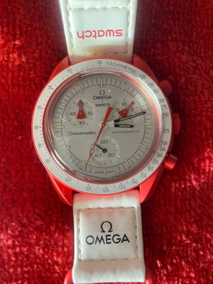 Omega Mission to Mars Watch new, men's, white and red
