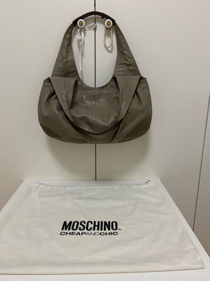 Moschino handbag used, beige