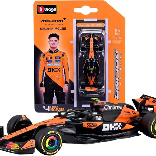 McLaren Lando Norris F1 1:64 scale model car