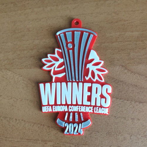 Olympiacos Winners Conference League 2024 3D Printed Keychain