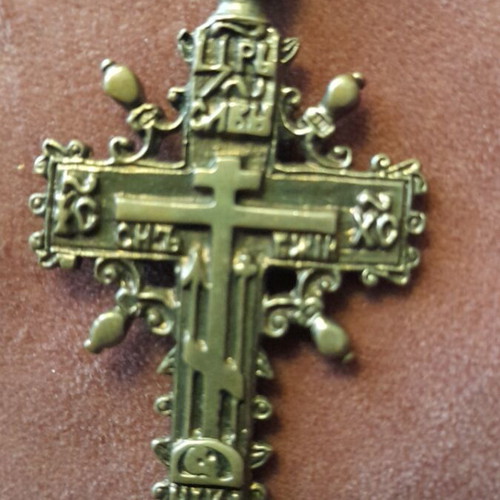 Handmade cross used with Russian enamel 3.5×6.5