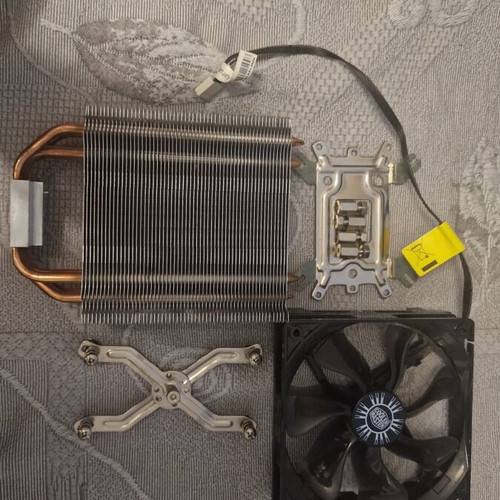 Cooler Master CPU Cooler used, 120mm PWM fan, 4 copper heatpipes