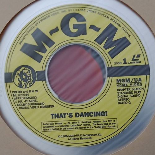 That's Dancing! LaserDisc like new, musical documentary