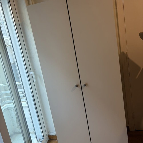 White clothing wardrobe 80x51x180 cm