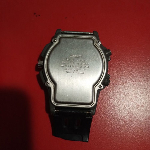 Casio AW-24 vintage μεταχειρισμένο ρολόι αναλογικό-ψηφιακό μαύρο