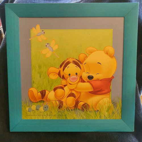 Disney wooden frames 40x40 cm like new, set of 2 from Holland
