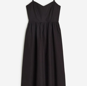H&M black dress - Linen blend - size Large