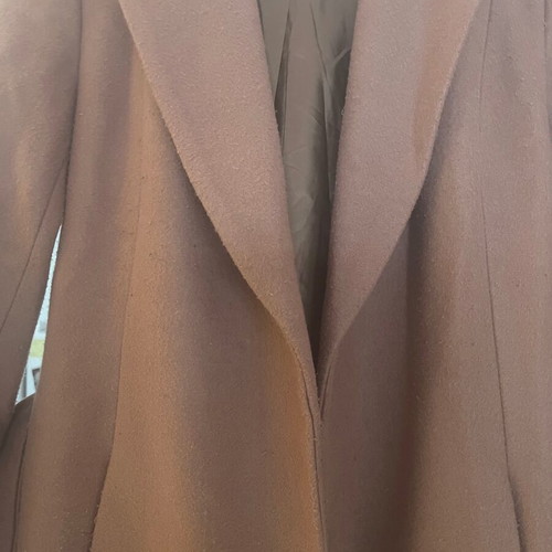 Wool coat used camel with belt Only