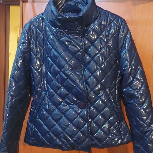 Raxevsky quilted women's jacket like new, blue