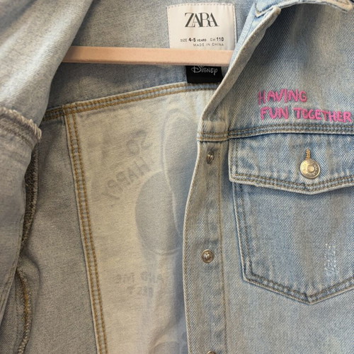Minnie denim jacket Zara like new, size 4-5 years