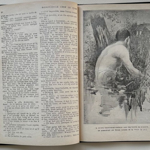 Gaston Leroux Rouletabille chez le Tsar French book used, hardcover