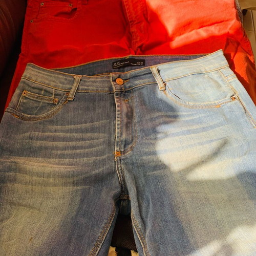 Zara Man men's jeans set blue and red like new, size L