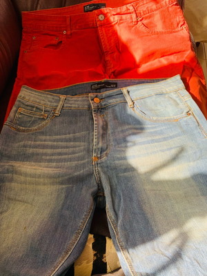 Zara Man men's jeans set blue and red like new, size L