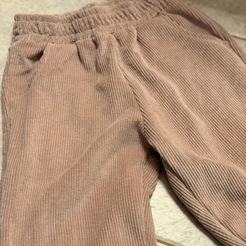 Corduroy pants for girls like new, beige-pink, age 10