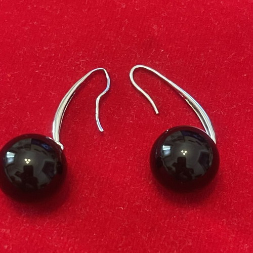 Silver 925 earrings with agate