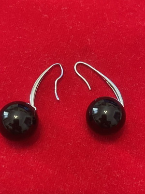 Silver 925 earrings with agate