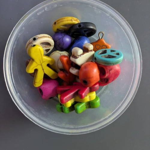 Beads for Jewelry like new, colorful shapes pack