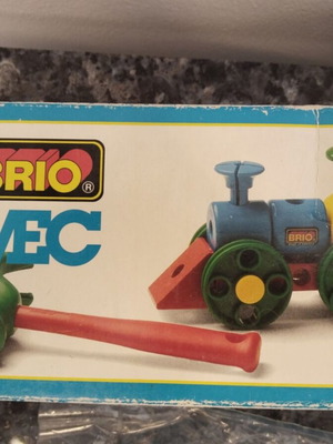 Brio Mec 34342 Vintage Wooden Construction Set with Hammer 1996 like new