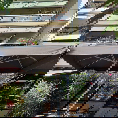 Επαγγελματική ομπρέλα τηλεσκοπική μεταχειρισμένη 3,5μχ3,5μ με πανί dickson7330