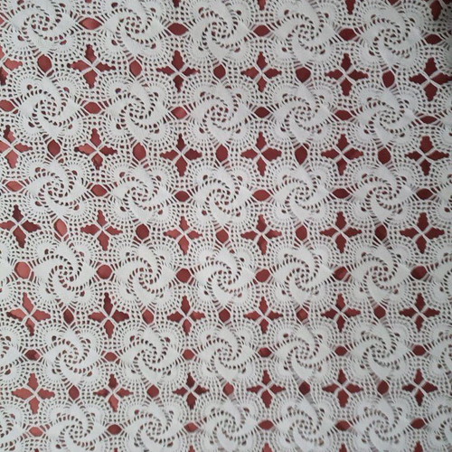 Handmade crochet cotton tablecloth, vintage