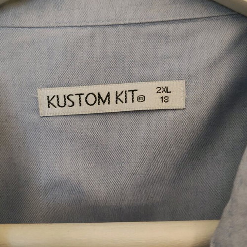 Kustom Kit women's shirt turquoise new without sleeve buttons