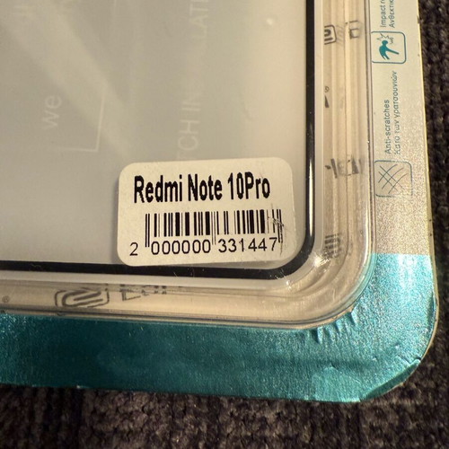 Τζαμάκι προστασίας οθόνης Redmi Note 10Pro καινούργιο, tempered glass