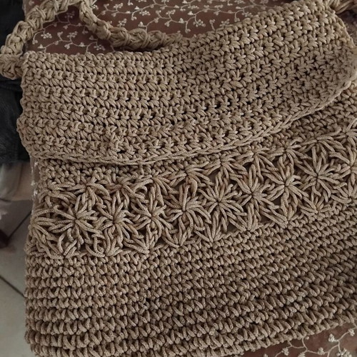 Τσάντες ώμου χειροποίητες σαν καινούργιες, πλένονται στο πλυντήριο, ιβουάρ και μπεζ