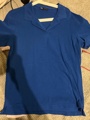 Zara polo t shirt μεταχειρισμένο, ηλεκτρικό μπλε, μέγεθος M