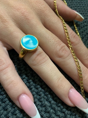 Ring and necklace like new with a free ring gift