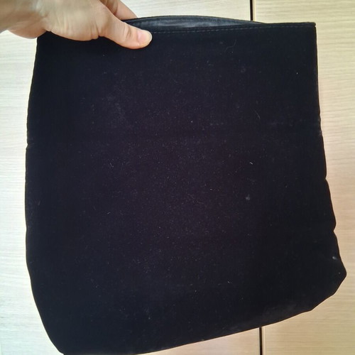 Armani Exchange clutch bag used, black velvet