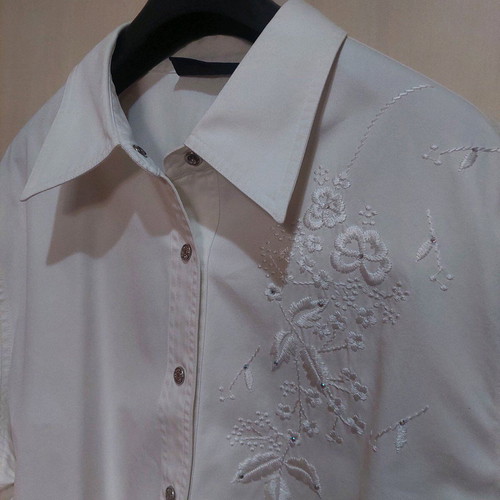 Women's set white with strass like new