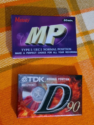 Cassette tapes new, pack of 2 sealed