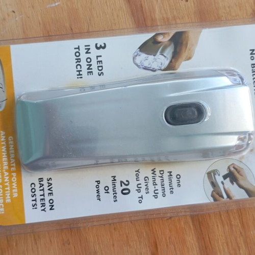 Led flashlight new with dynamo mechanism and 3 LEDs
