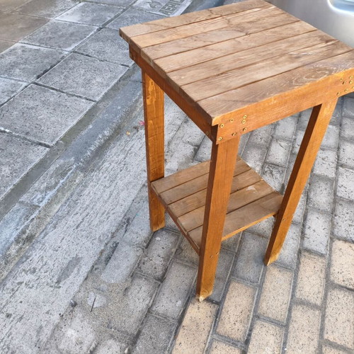 Τραπεζάκι ξύλινο μασίφ 39x42x79 εκ.